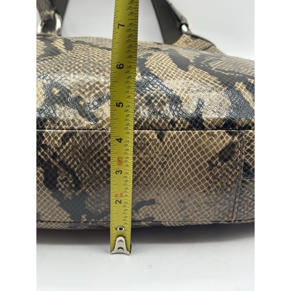 Coach Soho Lynn Faux Python Embossed 3 Compartment Snakeskin Hobo Purse Handbag - Picture 12 of 16